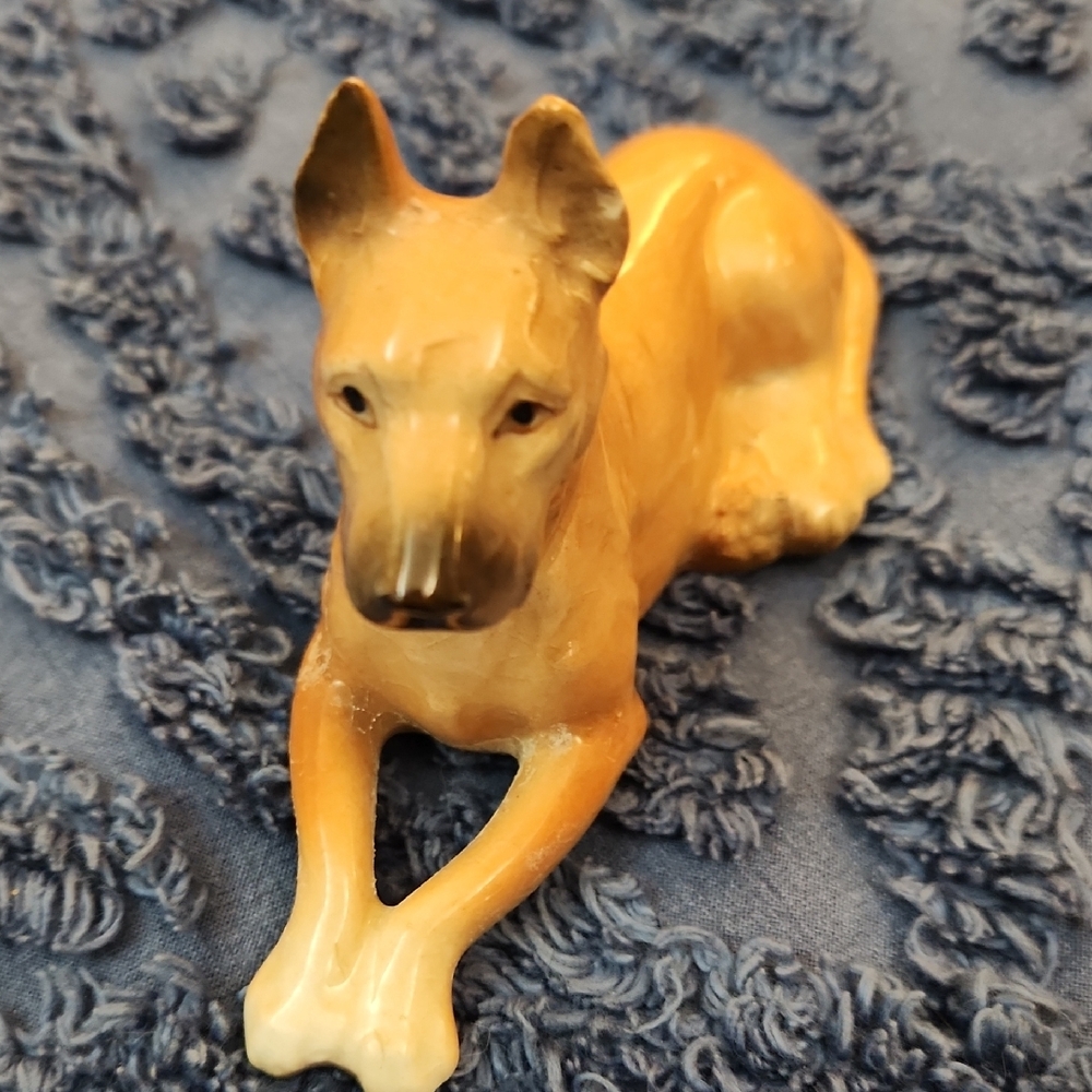 Ceramic Dog Figurine - Tan - Picture 5 of 5